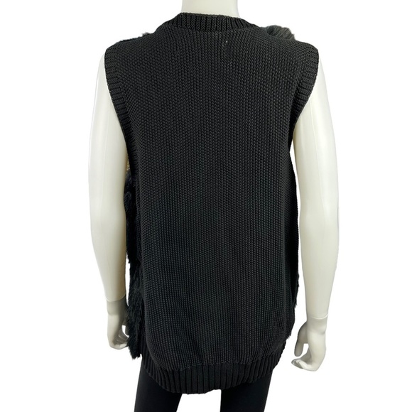 Sebby Collection Black Faux Fur Vest Size XXL/XXG - Picture 4 of 8